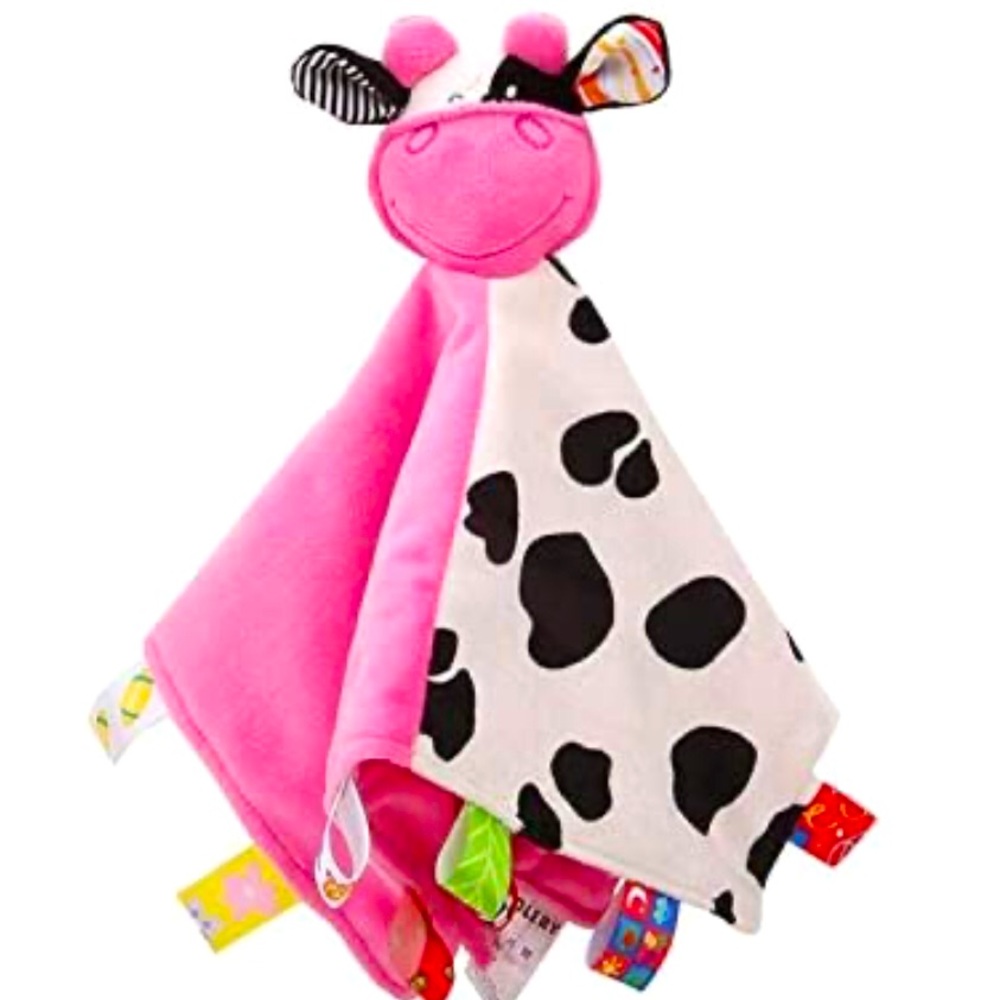 Animal Head Security Blanket with Tags